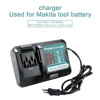 Batteriet Hurtigt lader Til Makita 10,8 V 12V Af Batteriets Opladning DC10WD BL1015 BL1016 BL1021B BL1041B 40W 3A Nuværende Eu Stik