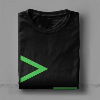 Kommandoprompten Mænds T-Shirt Unix Shell Kommando-Linie Prompt Kode Programmering Tees Korte Ærmer O-Neck T-Shirt i Bomuld Sommer Toppe