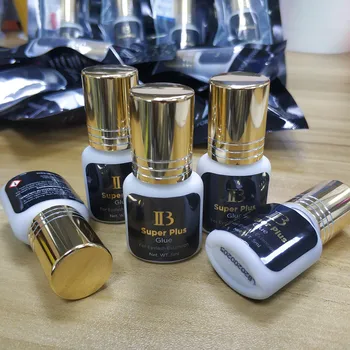 5 flasker/masse Korea IB Ibeauty Super Plus Lim Til Eyelash Extensions Oprindelige 5ml Sort Lim Guld Cap Eyelash glue Makeup-Værktøjer