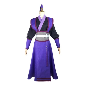 Anime Mo Dao Zu Shi Cosplay Wei Wuxian Jiang Grandmaster Cheng af Dæmoniske Dyrkning Kostume Gamle Han Kinesisk Tøj