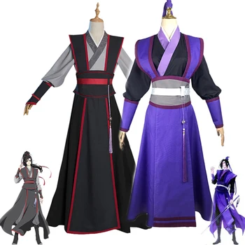 Anime Mo Dao Zu Shi Cosplay Wei Wuxian Jiang Grandmaster Cheng af Dæmoniske Dyrkning Kostume Gamle Han Kinesisk Tøj