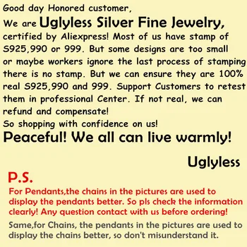 Uglyless Solid 990 Rent Sølv Buddha Hånd Lotus Åbne Bangles for Kvinder Buddhistic Gaver Fine Smykker Hjerte Sutra Armringe BA600