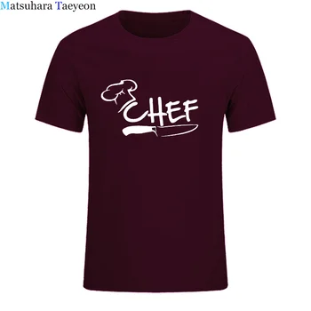 Kok T-Shirt Funny Cook Tee Cap Mænd Tshirt Cool Køkken Kniv T-Shirt Mænd Bomuld Restaurant T-shirt Afslappet Harajuku Tshirt Mænd
