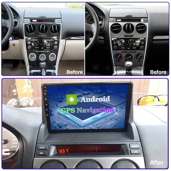 2 din Adroid 8.1 Bil Radio Stereo WIFI GPS-Navigation og Multimedie-Afspiller hovedenheden For Mazda 6 2004-