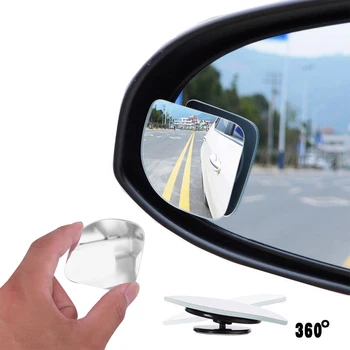 Justerbar Bil Blind Spot Spejle bakspejl Side Ydre Vindtæt 360° justerbar Blind Spot Rear View Mirror