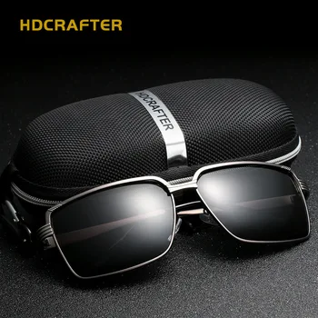 HDCRAFTER Brand Designer Mænd, Solbriller, Polariserede Kvinder aluminium Stel Brillerne Kørsel Unisex Briller Med Sagen, Oculos De UV400
