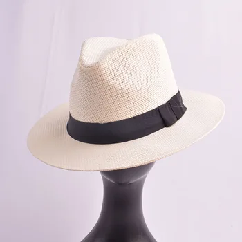Sommeren Floppy Halm Sol Hatte Kvinder Stranden Hatte Wide Brim Panama Hat chapeau femme paille ete chapeu feminino