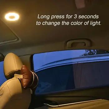 QYJSD LED læselys Atmosfære Lampe USB-Opladning Værelse Dekoration Lys Festival Bil Interiør Belysning Led-Lys til Soveværelse