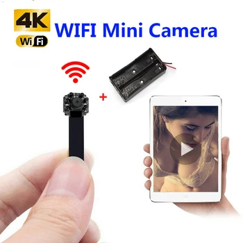 4 K WIFI-Netværk Kamera, Webcam IP-P2P HD Bred Vinkel Mini Kamera DIY Trådløse Cam Modul Motion Aktiveret DV-Camcorder Lille