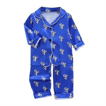 Efterår Baby Kid Pyjamas Sæt Drenge Piger Korte Ærmer Barn Blouse Top, Bukser, Nattøj Børn Nightgowns Børn Pyjamas23
