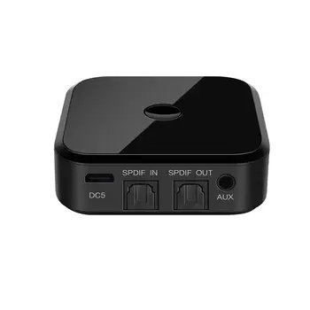 Bluetooth-5.0 HD Audio Transmitter Receiver Understøtter 3,5 mm AUX SPDIF Digital TV Trådløse Adapter Til TV-boksen hovedtelefon