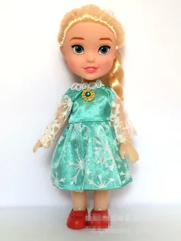 2pc 16cm Snow Queen Toy Doll Prinsesse doll Doll Figur Toy Prinsesse Børn Tegnefilm Legetøj Til Børn Pige Dukke