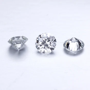EF Hvid Farve SI Klarhed 0.5 carat Runde Strålende Cut Løs Lab Vokset Diamant HPHT/CVD Diamant til smykkefremstilling
