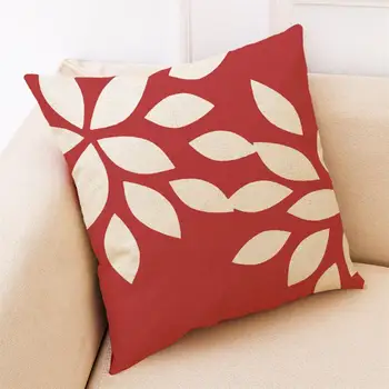 Gajjar bomuld pudebetræk Red Geometriske Smide Pudebetræk dekorative puder print dekorative 45x45cm mar21