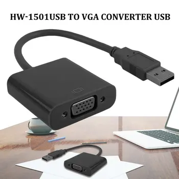 Usb Til Vga Konverter Usb Til Vga Usb3 0 Til Vga Usb Til Vga forlængerkabel Plug and Play-USB3.0-Interface