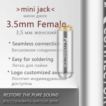 10stk/masse, 4 Poler Stereo 3,5 mm Female Jack Aluminium Shell 1/8 tommer Socket Audio Wire Stik Hovedtelefon Hovedtelefon Jack