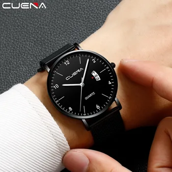 Herre Business Mandlige Se 2019 Mode Klassiske Prøve Reloj Quartz Stainless Steel Armbåndsure til Mænd Uret relogio masculino Gave