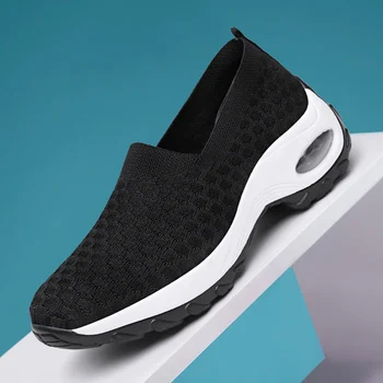2020 Ny Platform Damer Sneakers Mode Lejligheder Sport Sko Strikket Vulkaniseret Sok Sko Kvinder Trænere Tenis Feminino Shoes