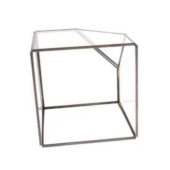 Moderne Glas Terrariet Opbevaringsboks Klart Glas Geometriske Terrarium Sukkulent Plante, Display Box, Dekorative Offerfund Stearinlys (Ingen