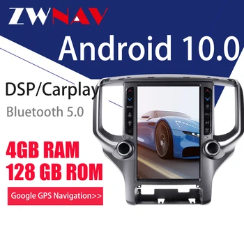 4+128G Tesla Skærmen Til 2018 2019 2020 Dodge RAM 1500 Android 9 Car Multimedia-Afspiller, GPS Navi Audio Radio Auto Stereo Head Unit