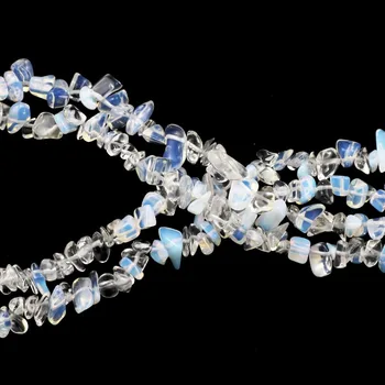 Naturlige Sten Perler Opal sten Uregelmæssige Grus perler Strand Lange: 87cm strand Chips perler til smykkefremstilling af armbånd-halskæde