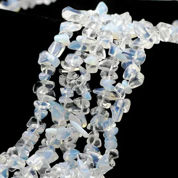 Naturlige Sten Perler Opal sten Uregelmæssige Grus perler Strand Lange: 87cm strand Chips perler til smykkefremstilling af armbånd-halskæde