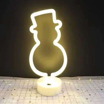 Julegave LED Neon Lys Kanin Snemand Svampe Tegnet Neon Lampe til Fest, Bryllup Soveværelse Home Decor Nat-Lampe USB/Batteri