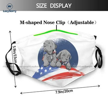 American Bully Dog Facial Mask Sjove Unisex Støvtæt Mønster Klud Ansigt Munden Maske Med Filtre