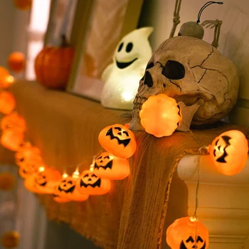 Halloween Dekorationer, Lys 10/20/40 LED Batteri Drives Udendørs Halloween Græskar String Lys Lanterner til Halloween Party