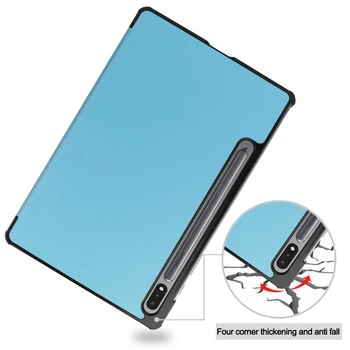 3-Foldning Stå etui Til Samsung Tab S7-11 tommer T870 T875 Smart Trifold Stå Tablet etui Til Galaxy Tab S7 11