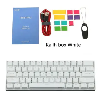 60% Mekanisk Tastatur, Bluetooth 4.0 Type-C RGB 61 Taster Mekanisk Gaming Tastatur Kailh Max Skifte