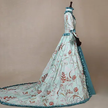 Middelalderlige Victorian Dronning, Prinsesse Ædle Dronning Kostume Kvinder Halloween Outfit Kjole Robe Tog Kjole Til Voksne Plus Størrelse