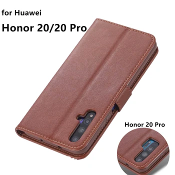 AZNS Flip Case til Huawei Honor 20 Pro Pu Læder taske Kortholderen Retro Tegnebog Hylster Business Case for Huawei Honor20