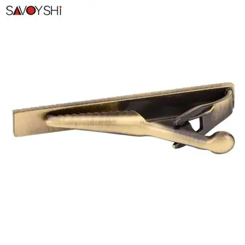 SAVOYSHI Nyeste Simpel Metal Tie Klip for Mænd Tie bar pin-Vintage Bronze Slips Uafgjort Lås Mænd Smykker Gratis gravering med navn