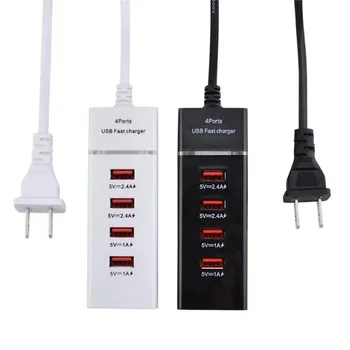 3A 15w 4USB Socket Multi-port-USB-Oplader til Smart Telefon, Tablet Universal rejseoplader 4 port mur afgift 5V 3A Engros