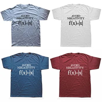Undgå Negativitet Mænd Sjove Matematik Værdi Tshirt Matematiske Funktion Geek T-Shirt Sommer Hip Hop Toppe Tee Streetwear Tøj