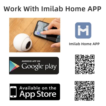 Imilab C20 1080P Babyfoon Opfyldt Kamera Smart Home IP-Kamera WiFi Sikkerhed Overvågning Baby Monitor Lyd Opdagelse Night Vision