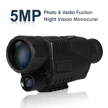 5MP 5x40 Digitale Night Vision Monokulare 200 m Rækkevidde, Tage Billeder, Video 1.44