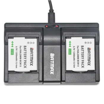 2STK DMW-BCM13E DMW-BCM13 BCM13 Batteri + Dual USB Oplader til Panasonic Lumix ZS40 TZ60 ZS45 TZ57 ZS50 TZ70 ZS27 TZ37 TZ41