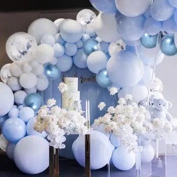 104PCS blå ballon guirlande-happy birthday party dekoration børn voksne bryllup fødselsdag indretning latex ballon, baby shower