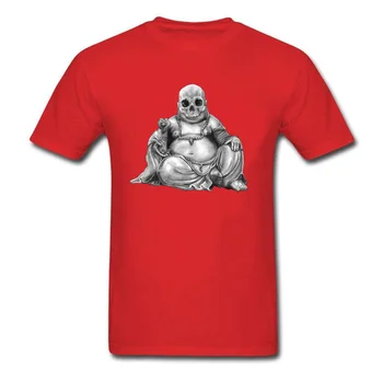 Nyhed Mænd T-Shirts Død Buddha Kraniet 3D-T-Shirt Tilpasset Toppe & t-Shirts Bomuld, Metal Band T-Shirt med O-Hals Drop Shipping