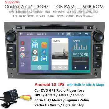 Android 10 2 DIN BIL DVD-GPS Navi passer til opel Vauxhall Astra H G J Vectra Antara Corsa Zafira Vivaro Meriva Veda Radio audio