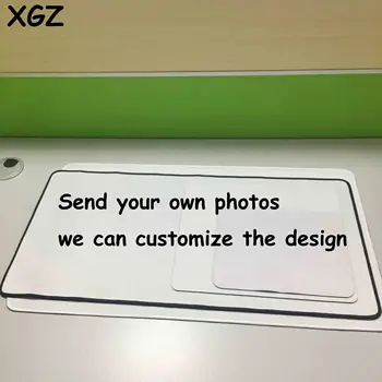 XGZ Lys Forstand Linje i Stor Størrelse musemåtte Lock-Side Mode Teknologi Blå Print Bærbar PC Skrivebord Mat Gummi, Non-slip Fremme