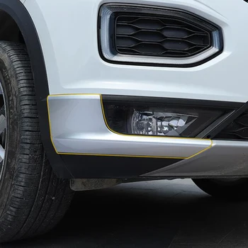 Car-Styling ABS Mat Front Kofanger Protector Guard Dække Trim 2stk For VW Volkswagen T-ROC TROC T ROC 2017 2018 Tilbehør