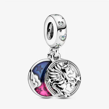 2020New 925 Sterling Sølv Unicorn Værge Hånd Charme Passer Oprindelige 3mm armbånd Armbånd Til Kvinder Fødselsdag Mode Smykker Gave