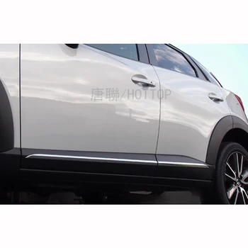 Krom Støbning Dør Kroppen Strips Til Mazda CX-3 2016 2017 Tilbehør Trim Dækker Bil Styling