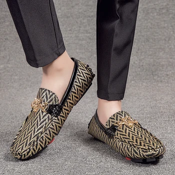 2020 luksus brand designer sølv sko kørsel gents herre krokodille læder sko casual naturlige ægte stribet stor størrelse 48