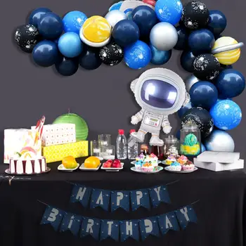 Det ydre Rum Part Astronaut balloner Raket Folie Balloner Fødselsdag Part Indretning Børn Favoriserer Dreng, Baby Shower, Ballon, Helium Globals