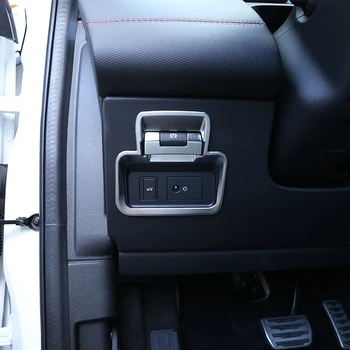 ABS kulfiber For Land Rover Range Rover Evoque L551 2019 2020 Elektronisk håndbremse P-Fil Dekorative Dække Bil Tilbehør