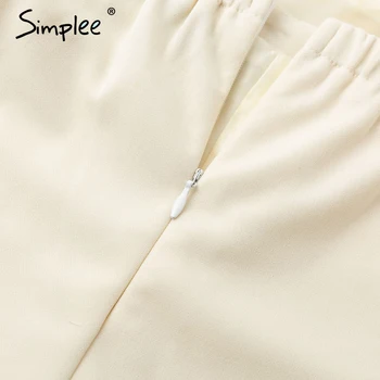 Simplee Mode wrap bånd nederdel, shorts skort Høj talje, sexede, butterfly, hvide kvinder shorts 2018 Efterår og vinter asymmetrisk shorts